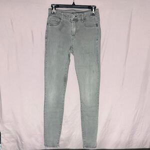 Maurices Light Gray Skinny Jeans Long